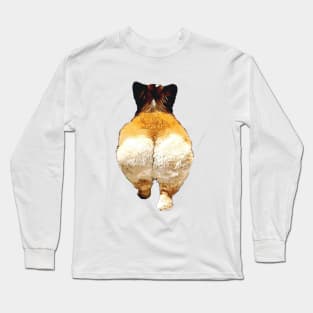 Corgi Butt Pattern Welsh Pembroke Long Sleeve T-Shirt